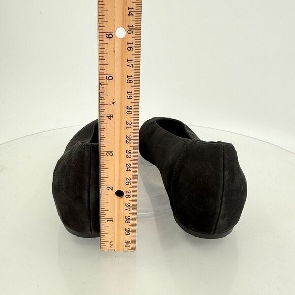 Eileen Fisher Womens Una Hidden Wedge Ballet Flats Size 8 Black Suede Round Toe - Picture 8 of 15